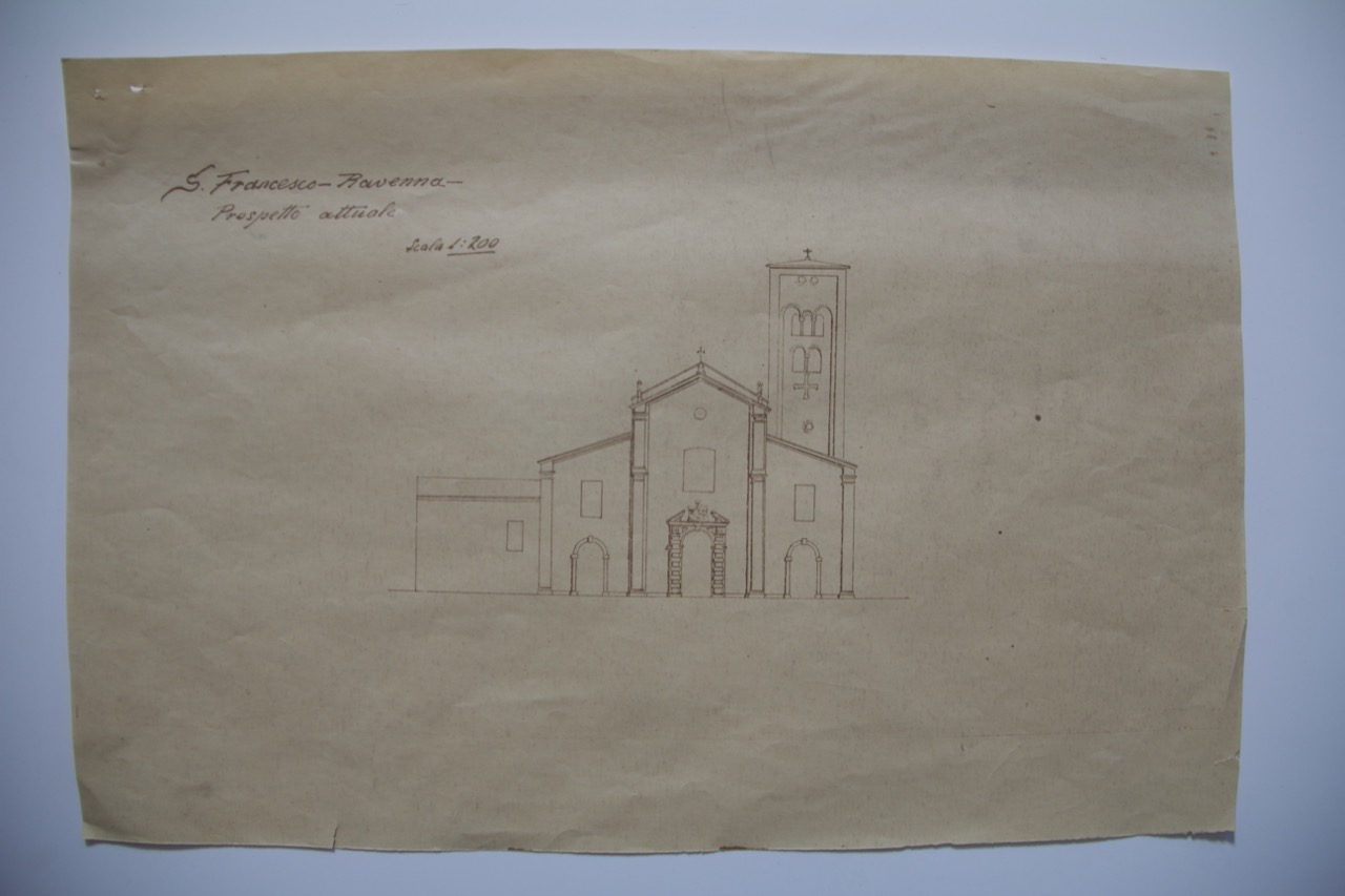stampa fotomeccanica, Prospetto della basilica di San Francesco di Ravenna di Anonimo italiano (XX)