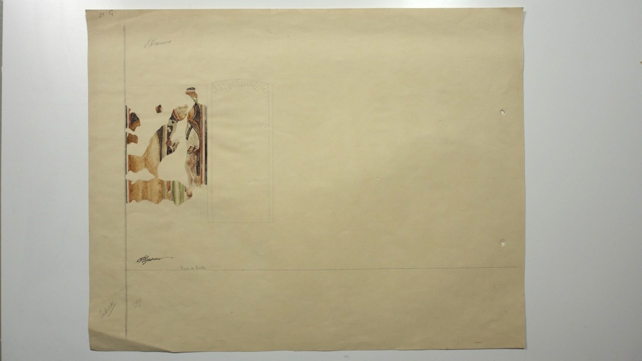 disegno architettonico, Avanzi degli affreschi della basilica di San Francesco di Ravenna di Azzaroni, Alessandro (XX)