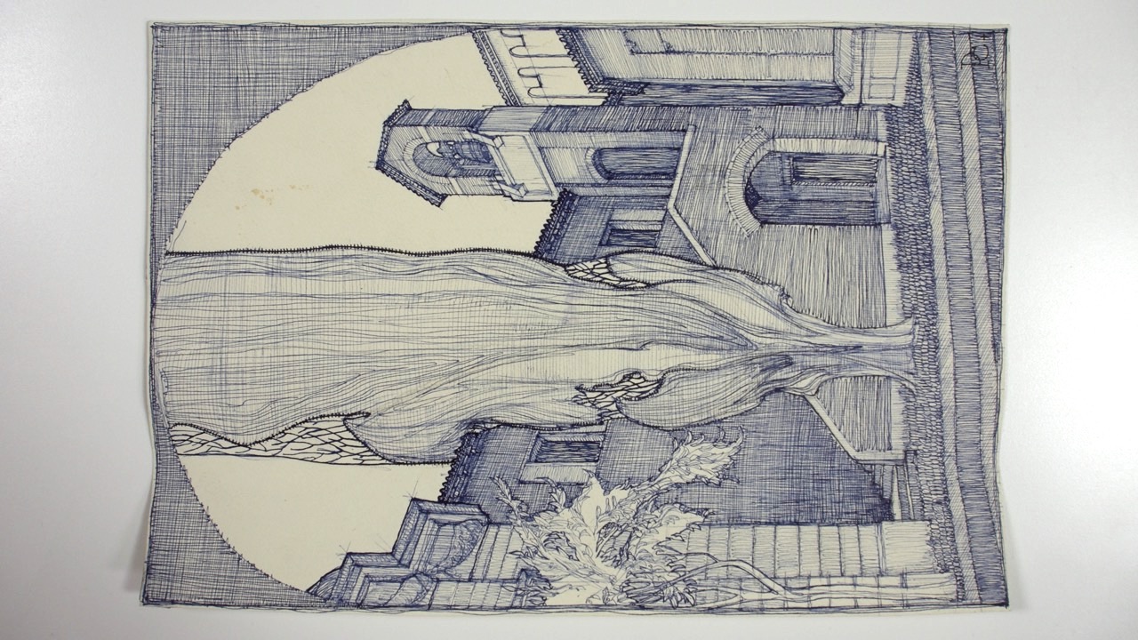 disegno architettonico, Campana della Tomba di Dante di Ravenna di Polli, Carlo (XX)