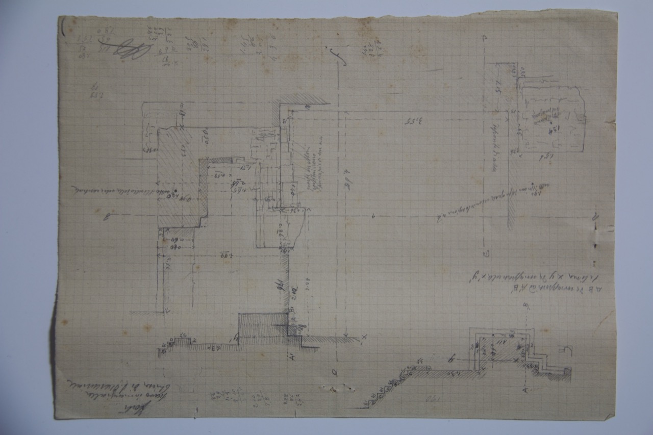 disegno architettonico, Scavi innanzi alla abbazia di San Mercuriale di Forlì di Azzaroni, Alessandro (XX)