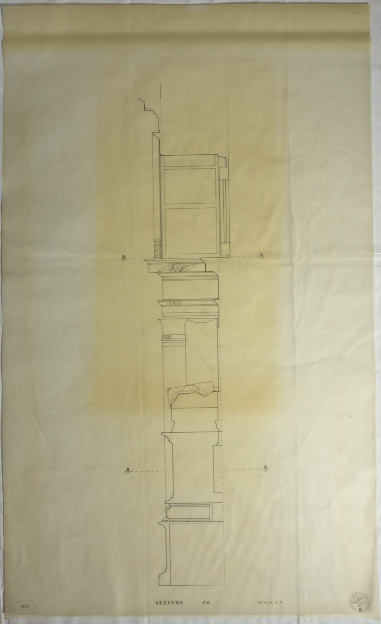 disegno architettonico, Tomba di Barbara Manfredi della abbazia di San Mercuriale di Forlì di Boccuccia, Anita (XX)