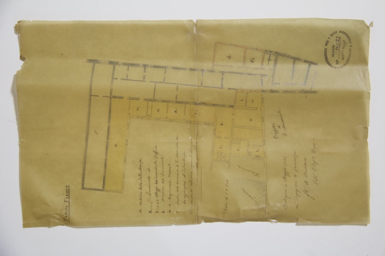 disegno architettonico, Chiostro della abbazia di San Mercuriale di Forlì di Armano, A (XX)