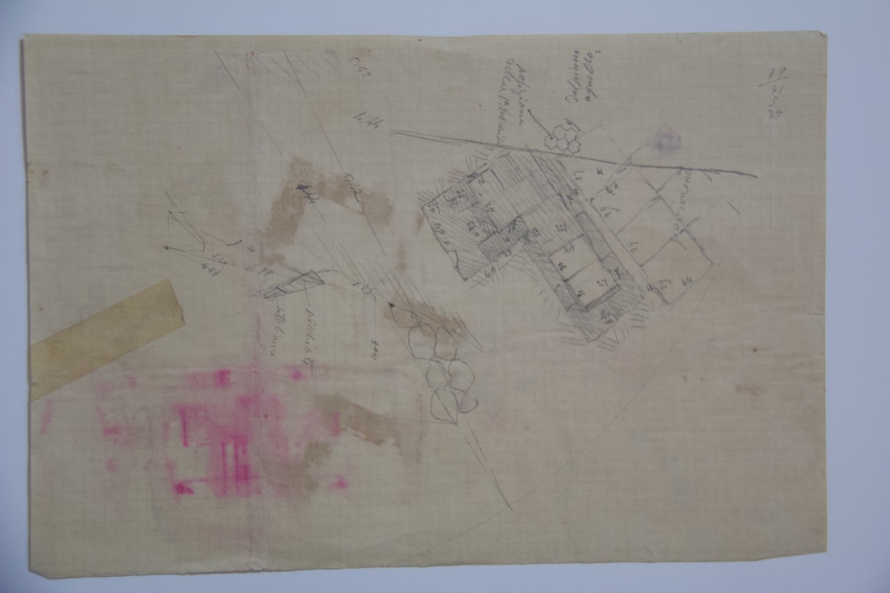 disegno architettonico, Rilievo di scavo di pavimento della basilica di San Vitale di Ravenna di Anonimo italiano (XIX-XX)