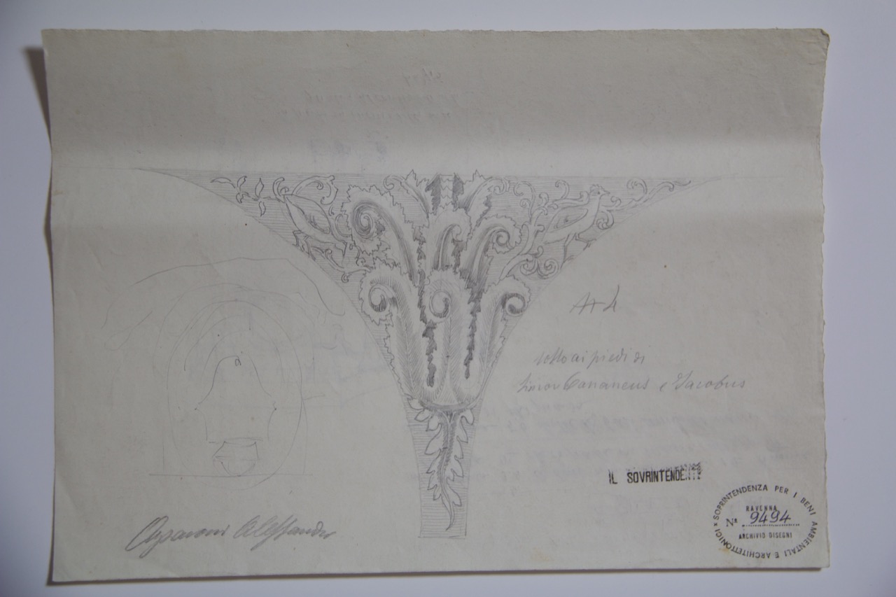 disegno architettonico, Decorazione musiva del Battistero Neoniano di Ravenna di Azzaroni, Alessandro (XIX-XX)