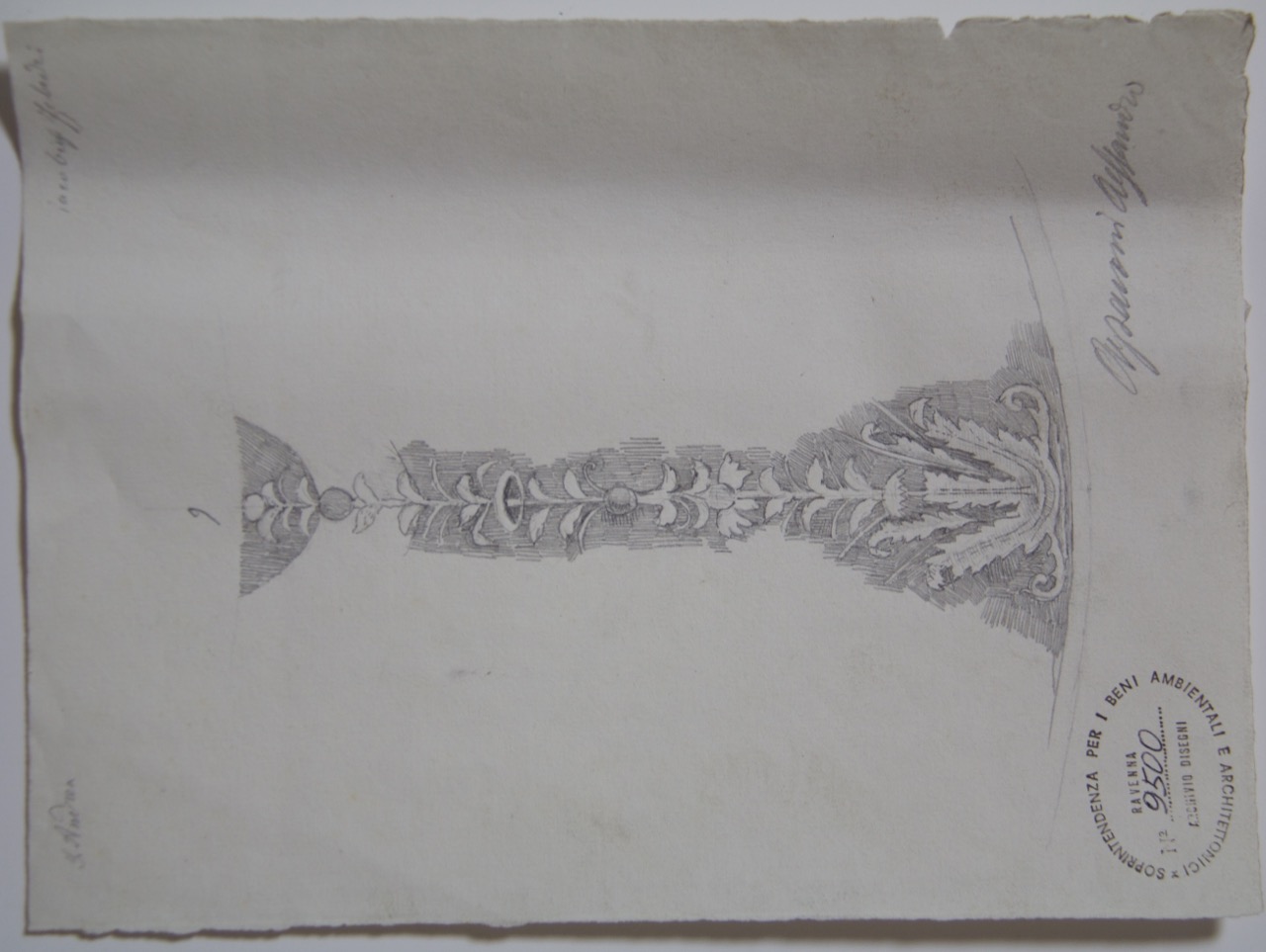 disegno architettonico, Decorazione musiva nella cupola del Battistero Neoniano di Ravenna di Azzaroni, Alessandro (XIX-XX)