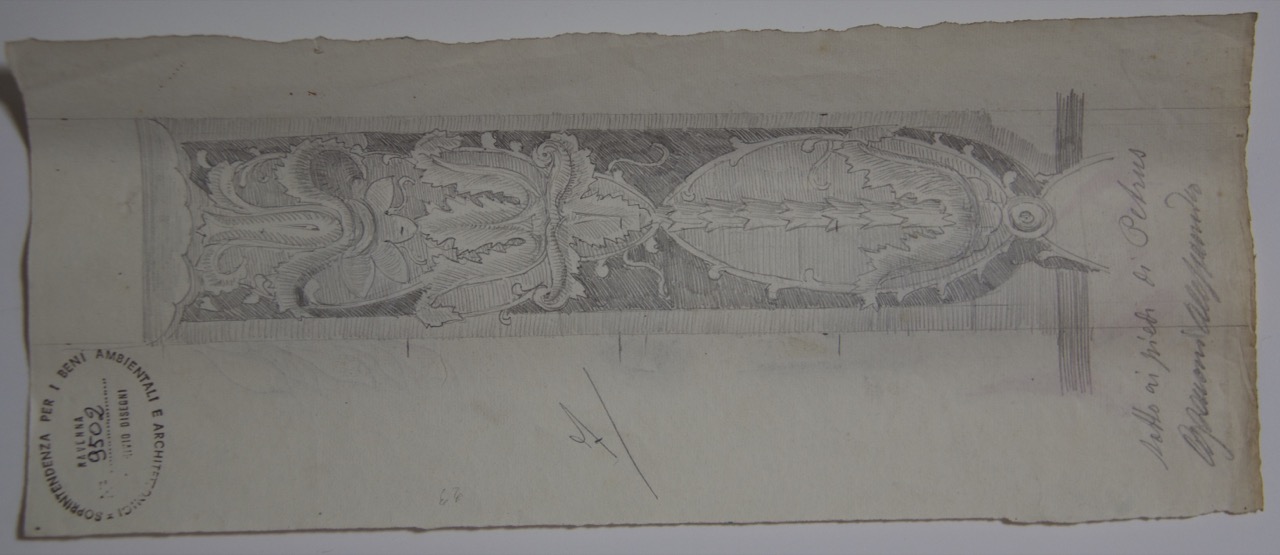 disegno architettonico, Decorazione musiva del Battistero Neoniano di Ravenna di Azzaroni, Alessandro (XIX-XX)