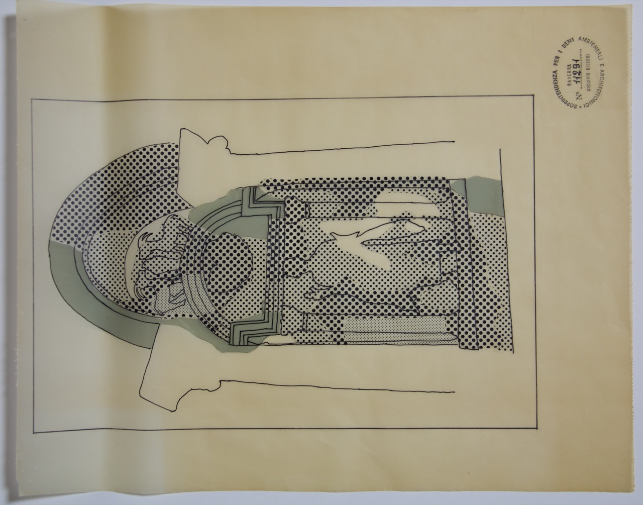 disegno architettonico, Edicola del Battistero Neoniano di Ravenna di Anonimo italiano (XIX-XX)