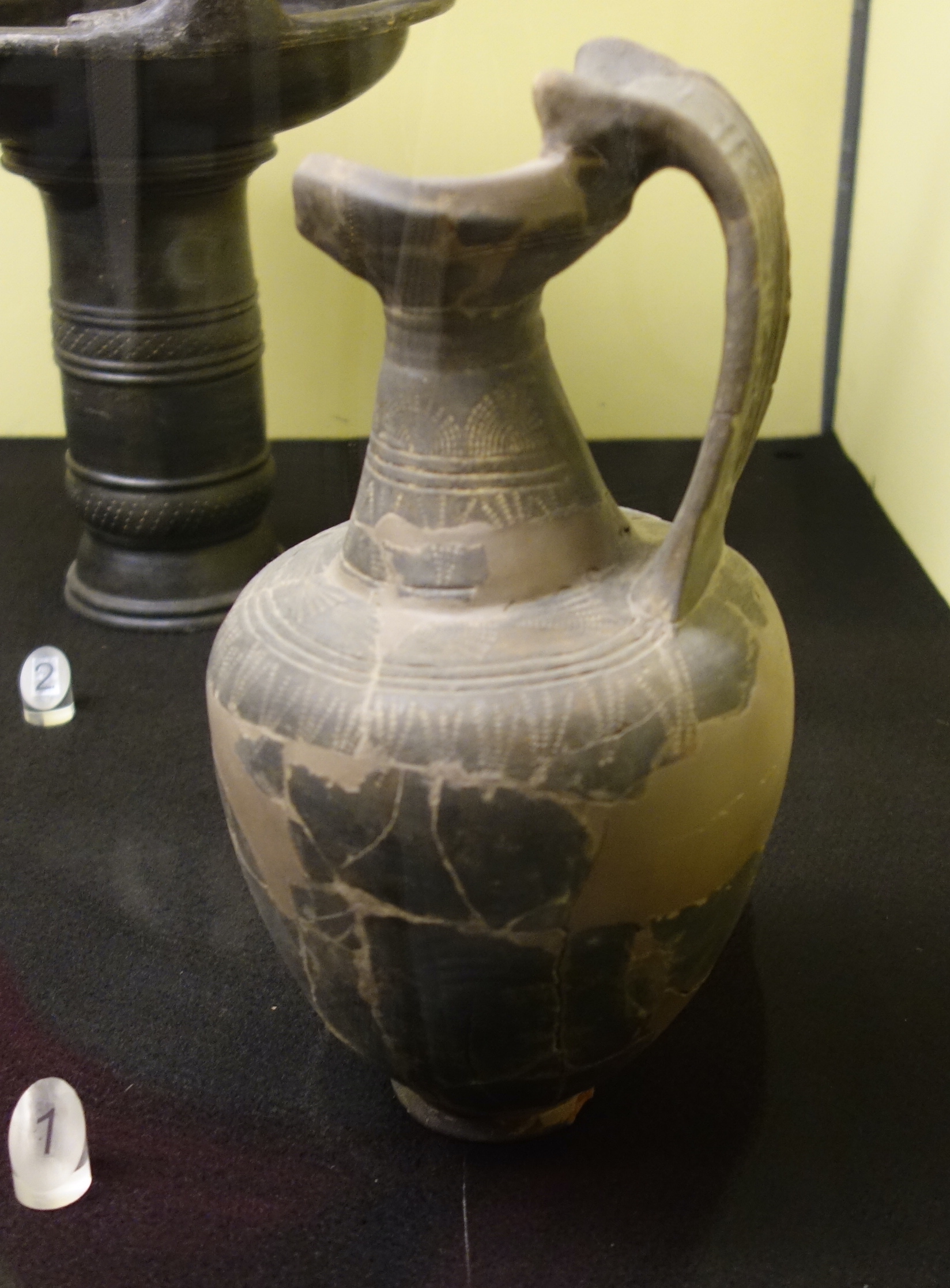 SINGOLO OGGETTO/ oinochoe, SECOLI/ VII a.C