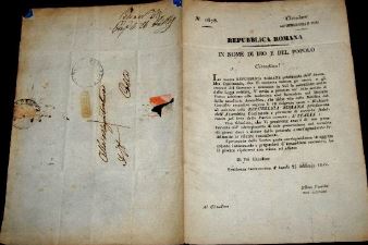 Circolare 25 febbraio 1849 (invito a prestare adesione alla Repubblica Romana) (stampa) - ambito italiano (metà XIX)