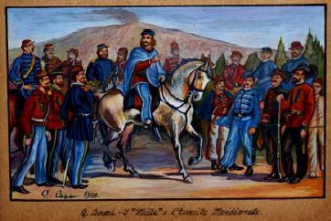 Giuseppe Garibaldi, i mille e l'esercito meridionale (dipinto, serie) di Quinto Cenni (attribuito) (seconda metà XIX)