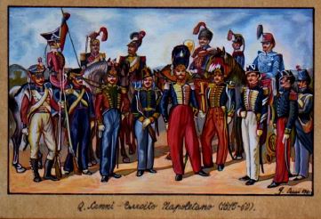 Esercito Napoletano (dipinto, serie) di Quinto Cenni (attribuito) (seconda metà XIX)