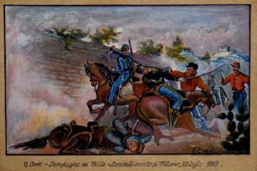 Combattimento di Milazzo, Combattimento di Milazzo (dipinto, serie) di Quinto Cenni (attribuito) (seconda metà XIX)