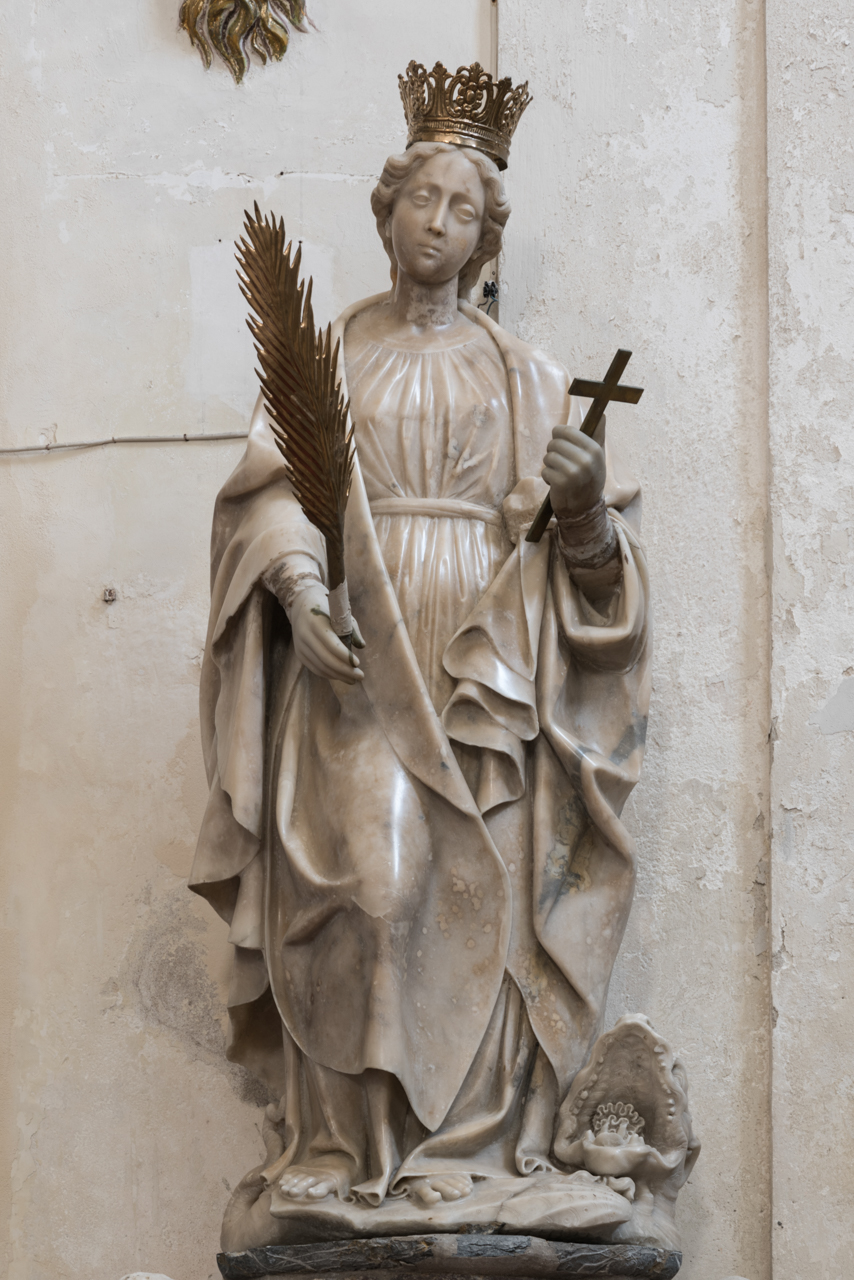 Santa Margherita d'Antiochia (statua, opera isolata) di Ignoto (bottega) - ambito siciliano (prima metà XVI)