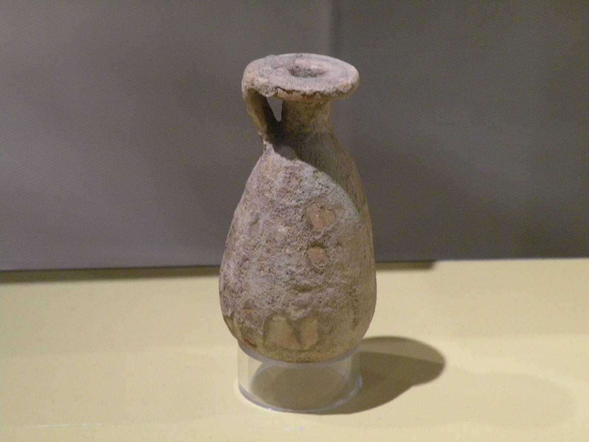 SINGOLO OGGETTO/ alabastron, SECOLI/ ARCHI DI SECOLI/ VII-VI sec. a. C