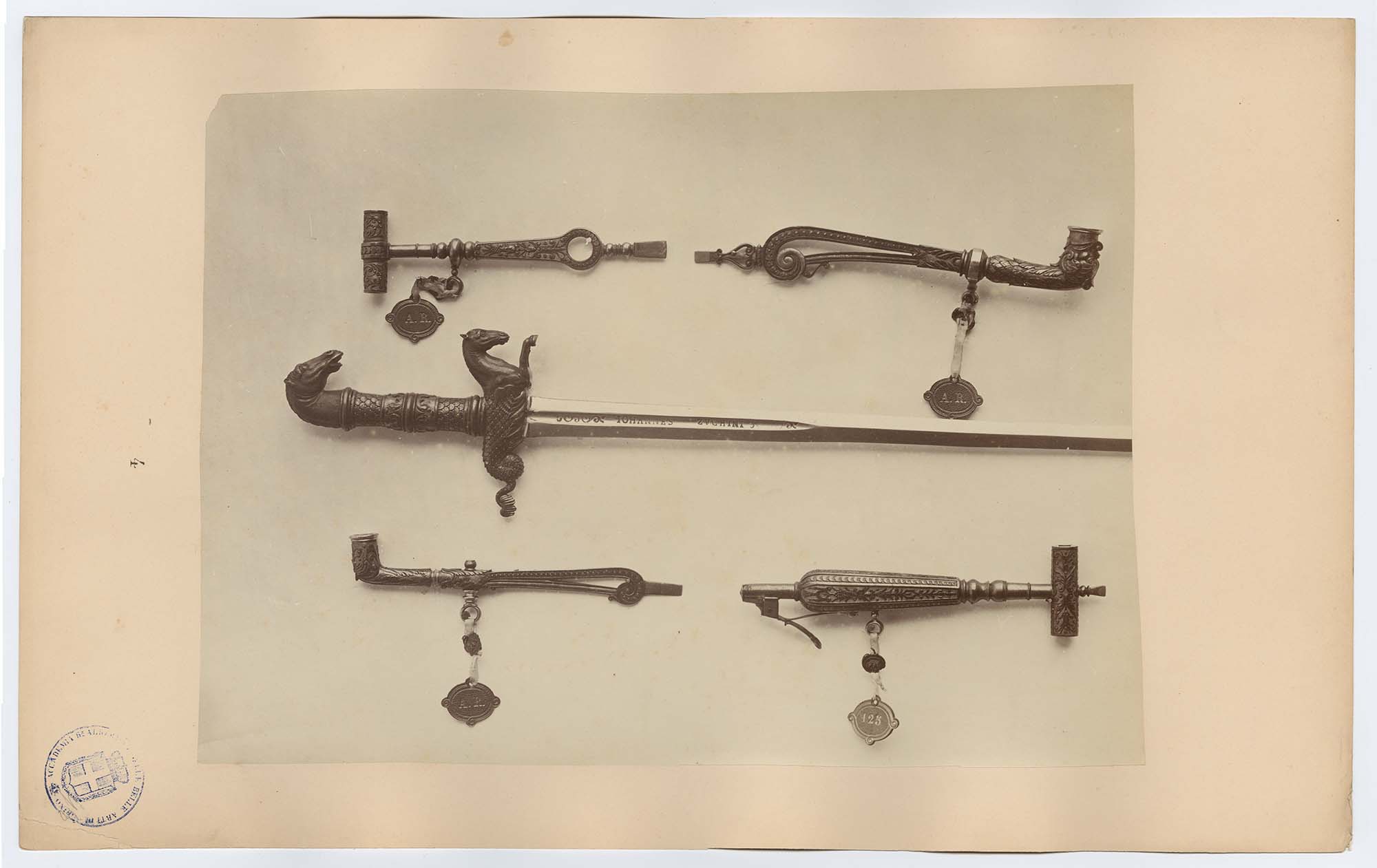 Torino - Armeria Reale - Armi bianche lunghe - Spadini (positivo) di Anonimo (terzo quarto XIX)