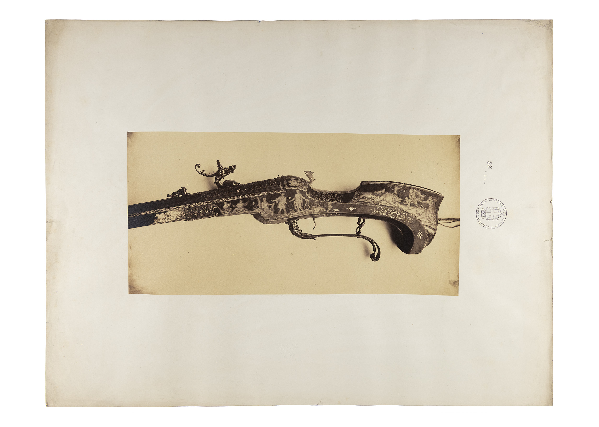 Torino - Armeria Reale - Armi da fuoco lunghe - Archibusi (positivo) di Chiapella, Francesco Maria (terzo quarto XIX)