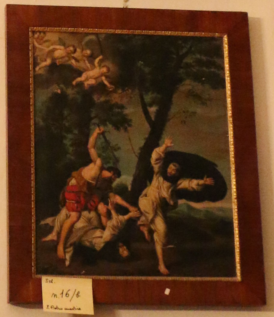 Martirio di San Pietro martire (dipinto, pendant) - ambito emiliano (XIX)