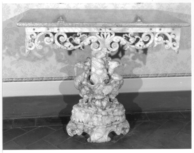 console, opera isolata - bottega volterrana (sec. XIX)