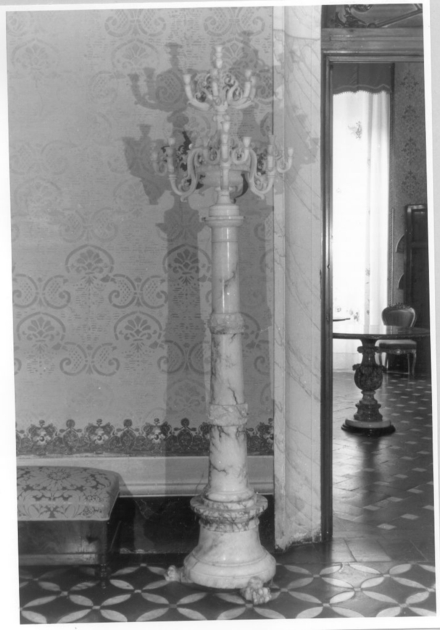 candelabro, serie - bottega volterrana (sec. XIX)