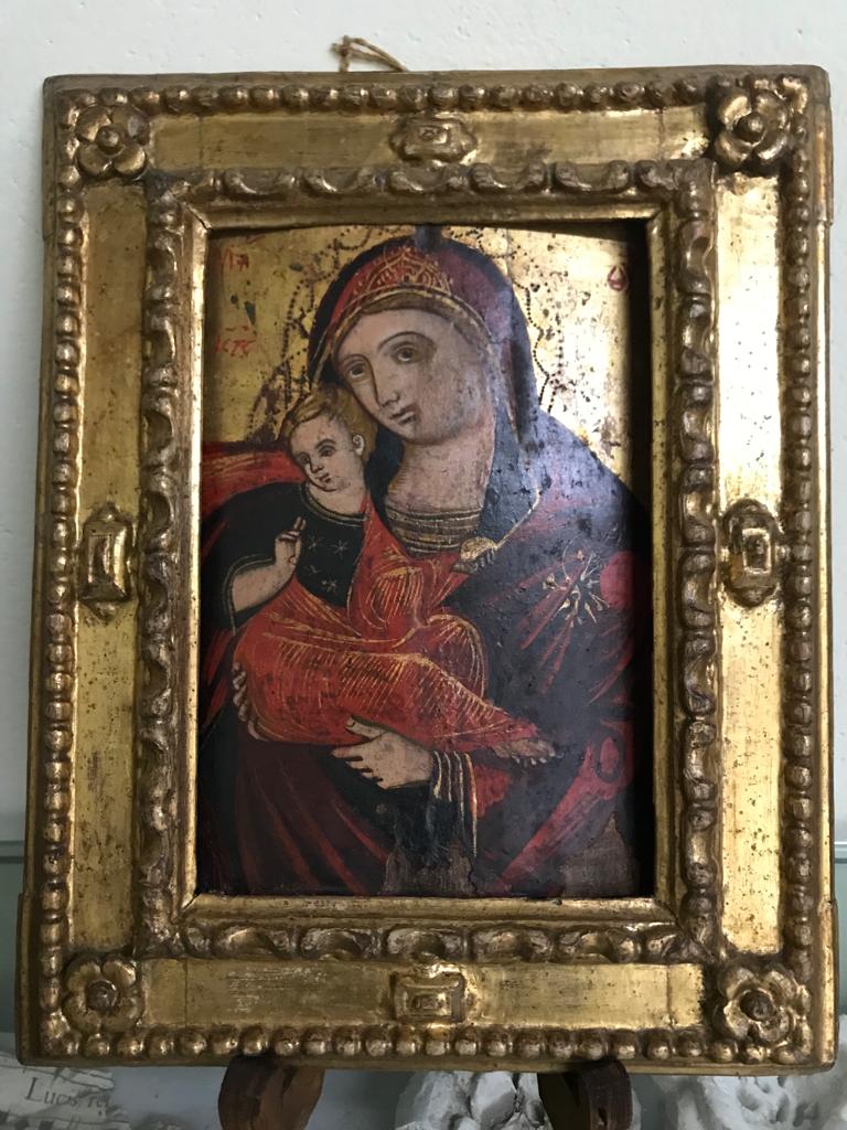 Madonna con Bambino (dipinto, opera isolata) - produzione balcanica (sec. XVI)
