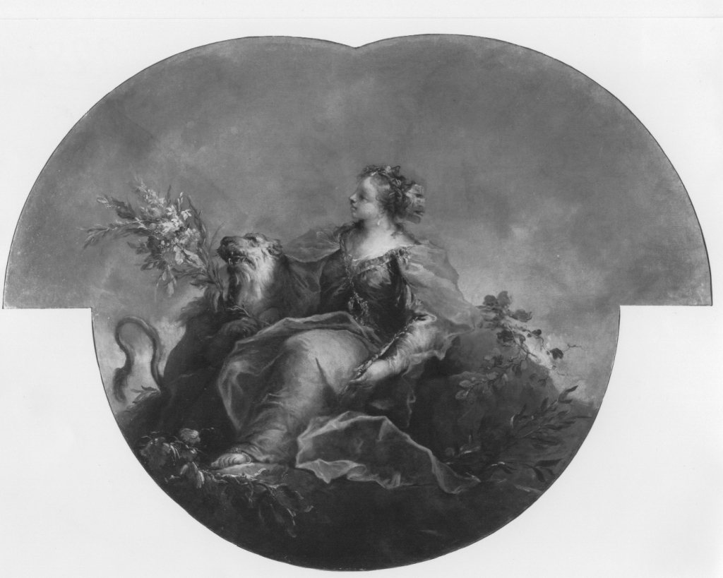 Cibele (la Terra), Allegoria di Venezia (dipinto) di Giovanni Antonio Guardi (attribuito) (XVIII)