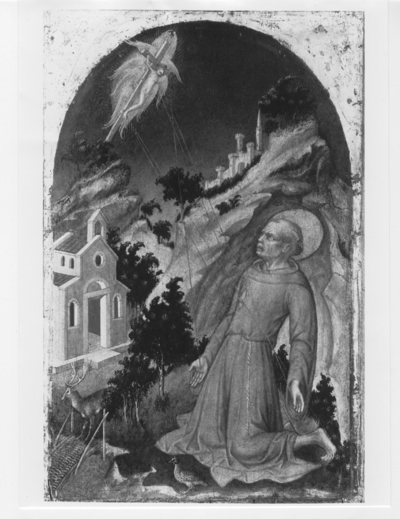 San Francesco d'Assisi riceve le stimmate (dipinto) di Giambono Michele (attribuito) (secondo quarto sec. XV)