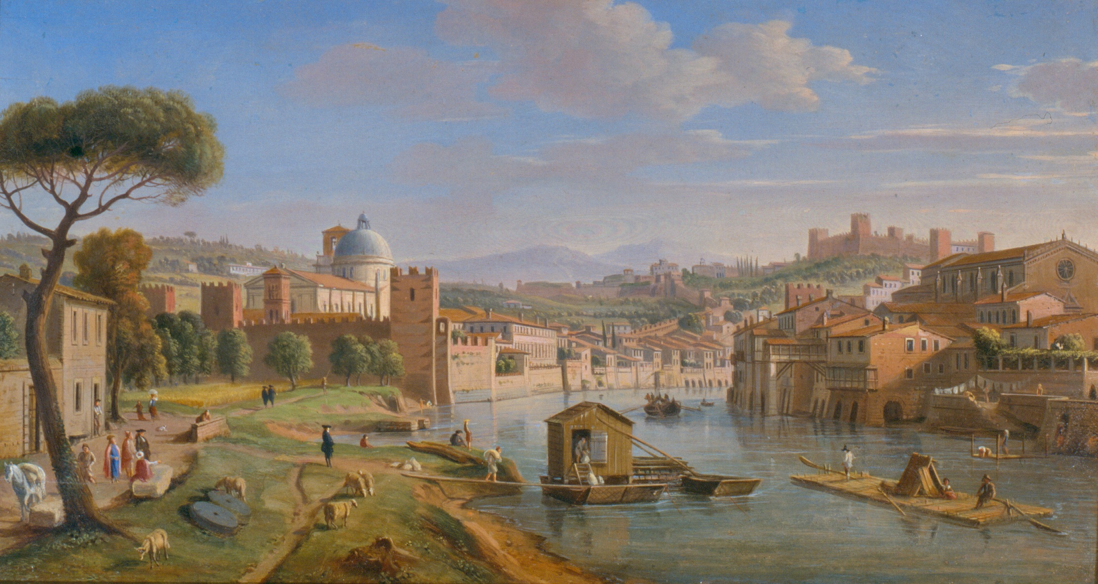 Veduta di Verona con l'Adige e la chiesa di San Giorgio in Braida, veduta di Verona (dipinto, opera isolata) di Wittel Gaspar van (primo quarto XVIII)