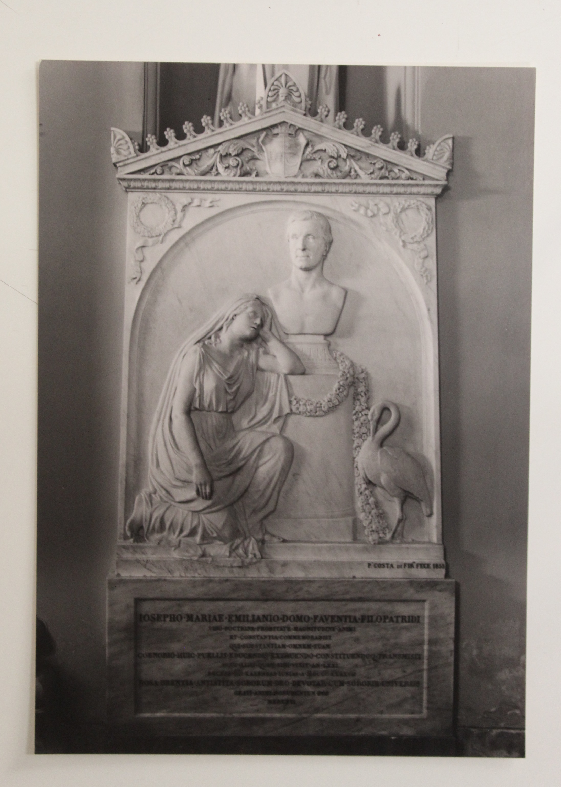 Cenotafio di Giuseppe Maria Emiliani (cenotafio, opera isolata) di Costa P.o (terzo quarto XIX)