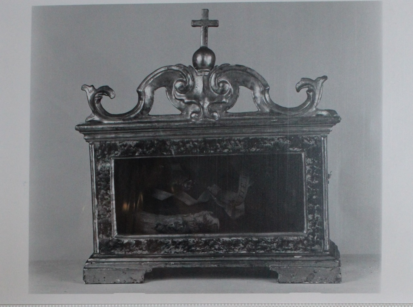 reliquiario a teca - a urna, opera isolata - bottega romagnola (prima metà XIX)