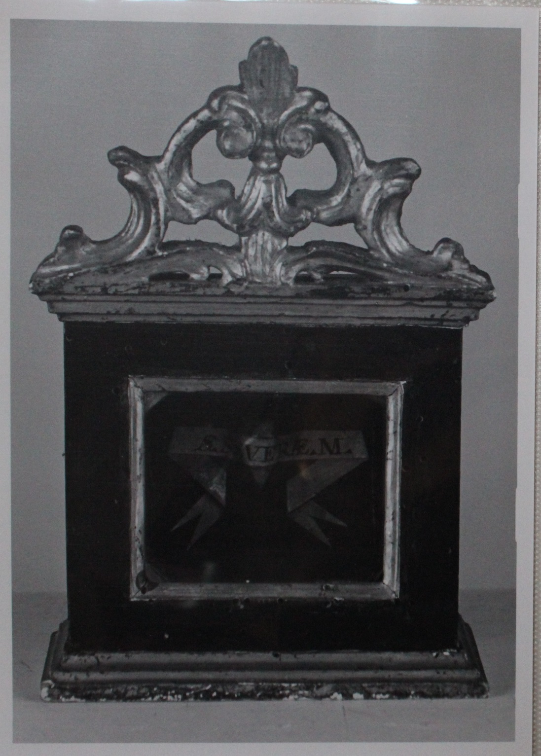 reliquiario a teca - a urna, coppia - bottega faentina (prima metà XIX)