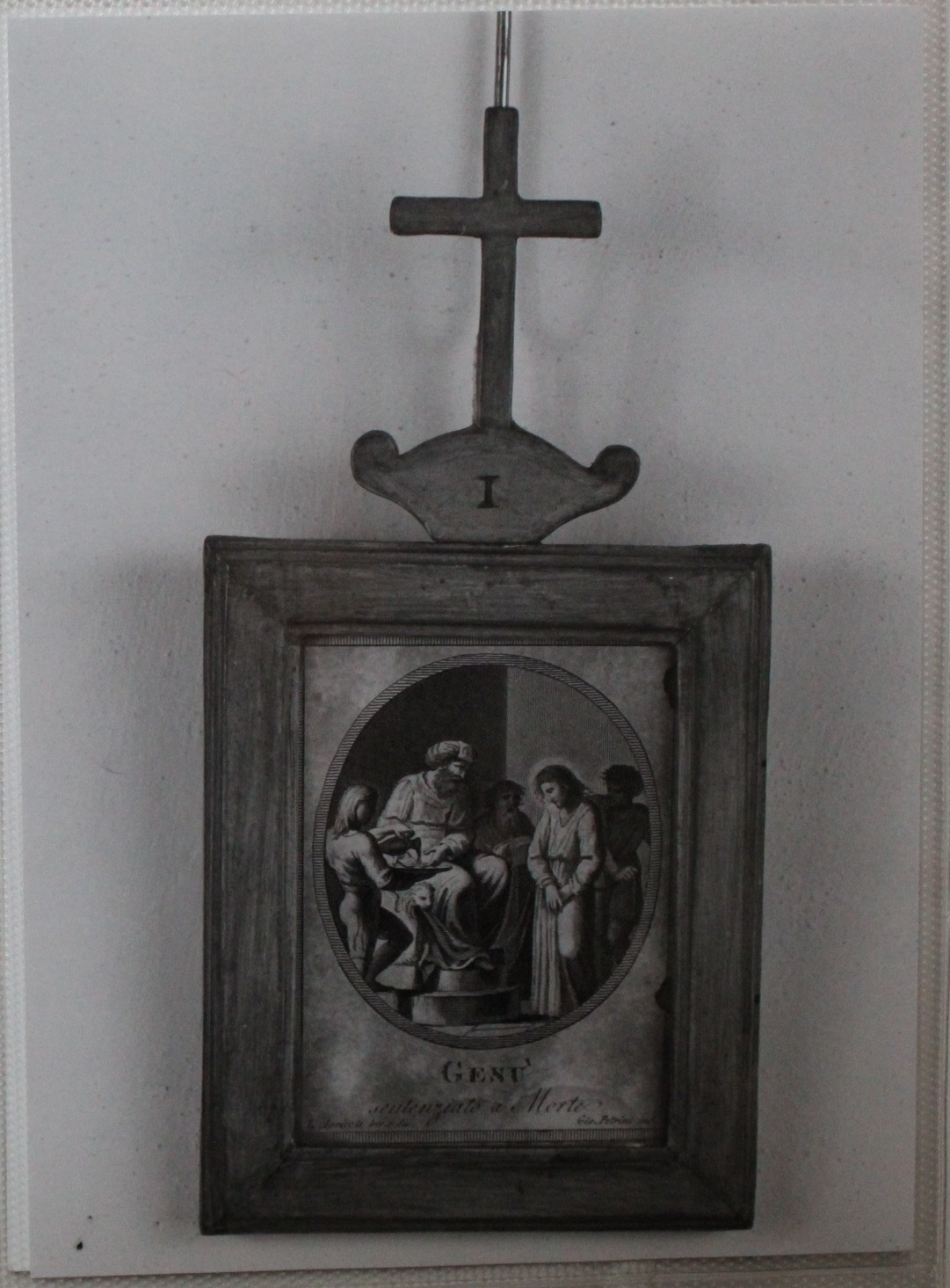 Gesù condannato a morte (stampa, elemento d'insieme) di Agricola Luigi, Petrini Giovanni (fine/ inizio XVIII-XIX)