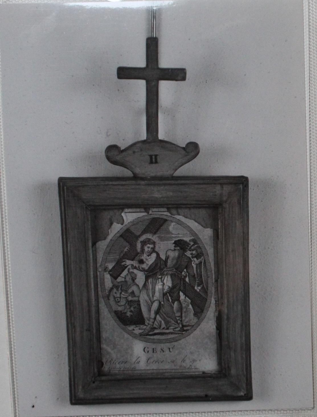 Gesù caricato della croce (stampa, elemento d'insieme) di Agricola Luigi, Petrini Giovanni (fine/ inizio XVIII-XIX)