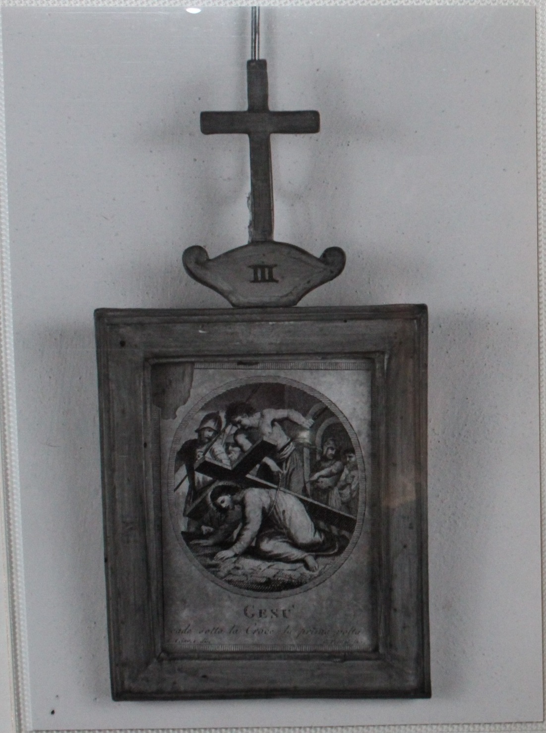 Gesù cade sotto la croce la prima volta (stampa, elemento d'insieme) di Agricola Luigi, Petrini Giovanni (fine/ inizio XVIII-XIX)