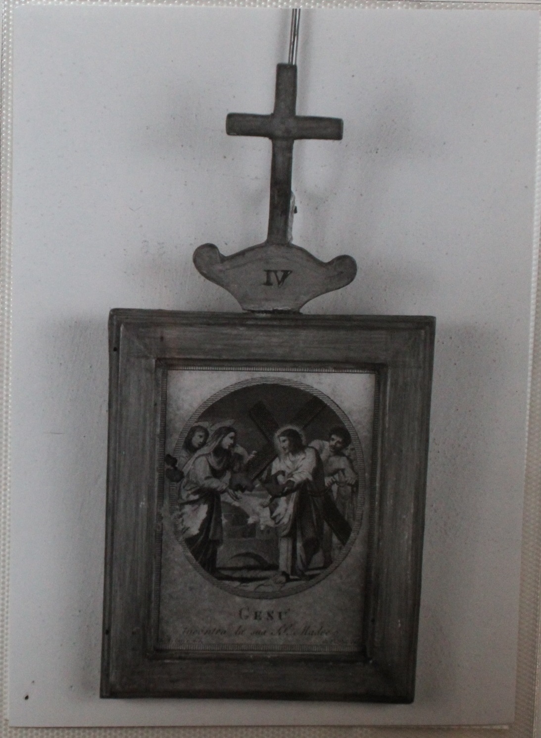 Gesù incontra la Madonna (stampa, elemento d'insieme) di Agricola Luigi, Petrini Giovanni (fine/ inizio XVIII-XIX)