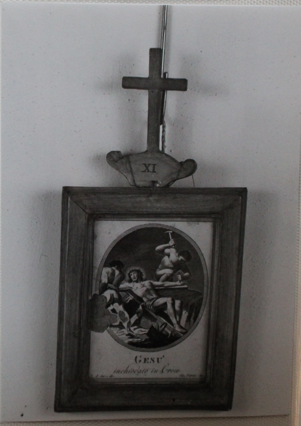 Gesù inchiodato alla croce (stampa, elemento d'insieme) di Agricola Luigi, Petrini Giovanni (fine/ inizio XVIII-XIX)