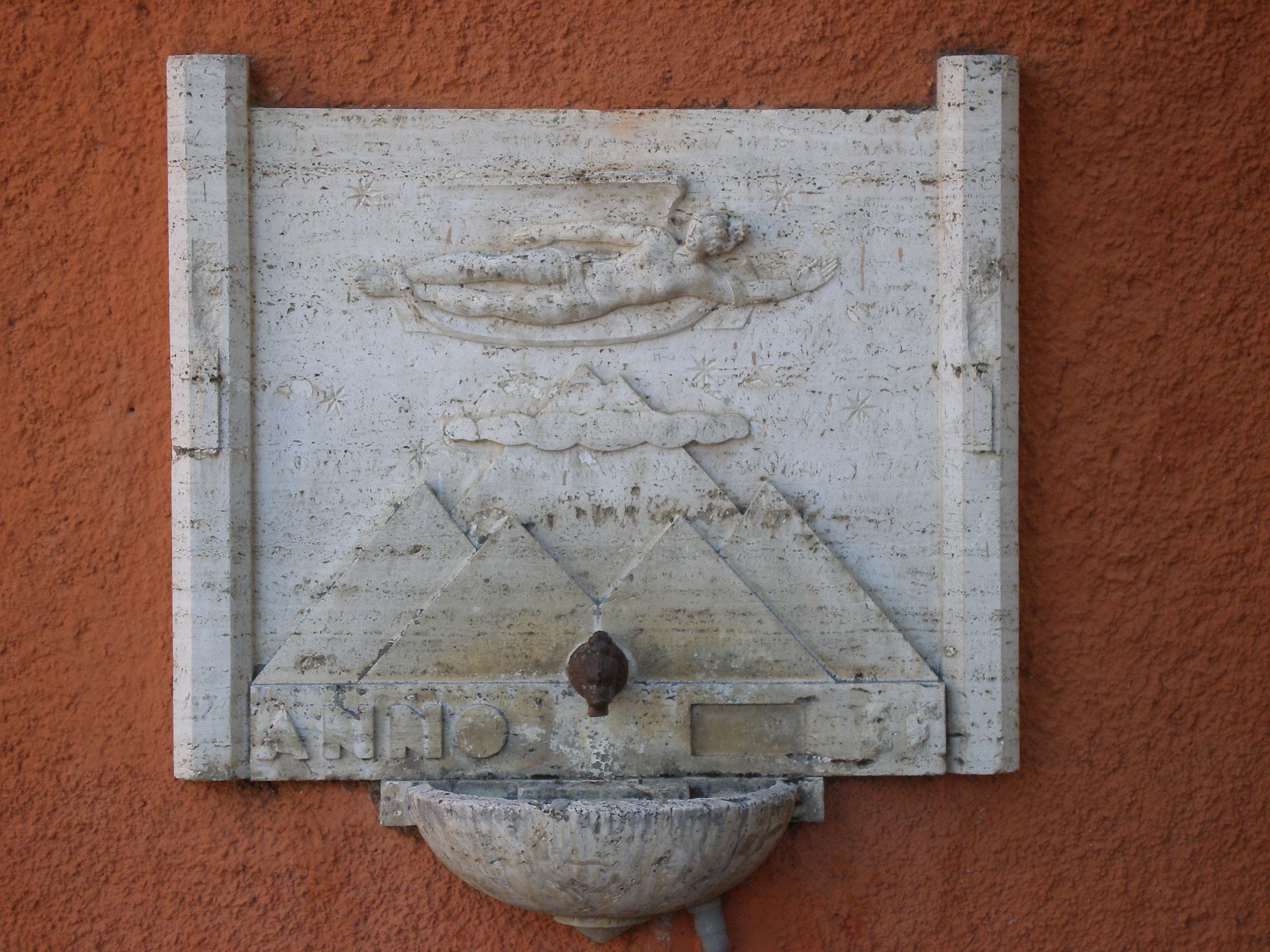 fontana di Fonte Cerreto, fontana pubblica (fontana, opera isolata) di Barbieri Francesco (attribuito) (XX)