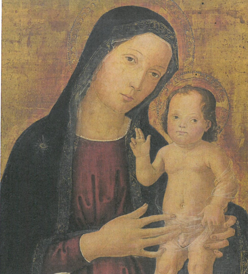 Madonna con Bambino (dipinto) di Aquili Antonio detto Antoniazzo Romano (attribuito) (secc. XV/ XVI)