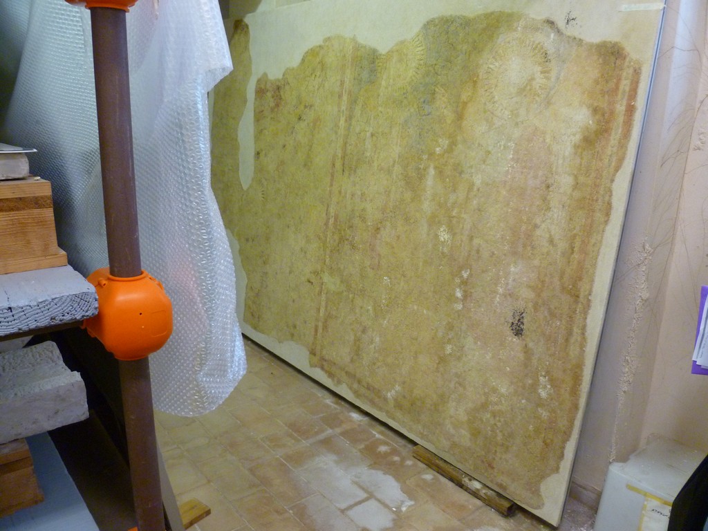 Annunciazione, natività di Gesù (dipinto, frammento) di Maestro delle Palazze (attribuito) (fine sec. XIII)