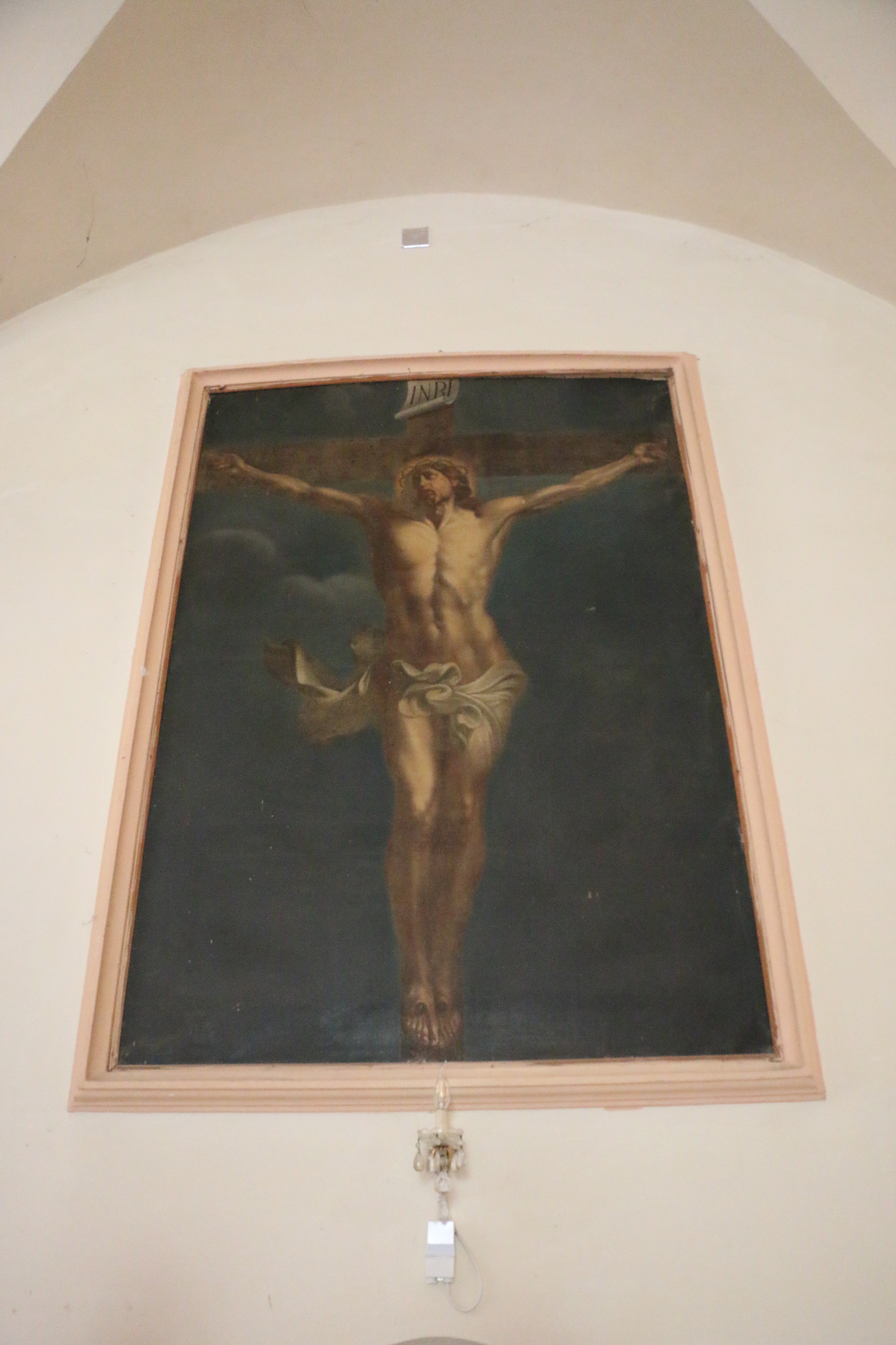 Cristo crocifisso (dipinto, opera isolata) - ambito romagnolo (XVIII)