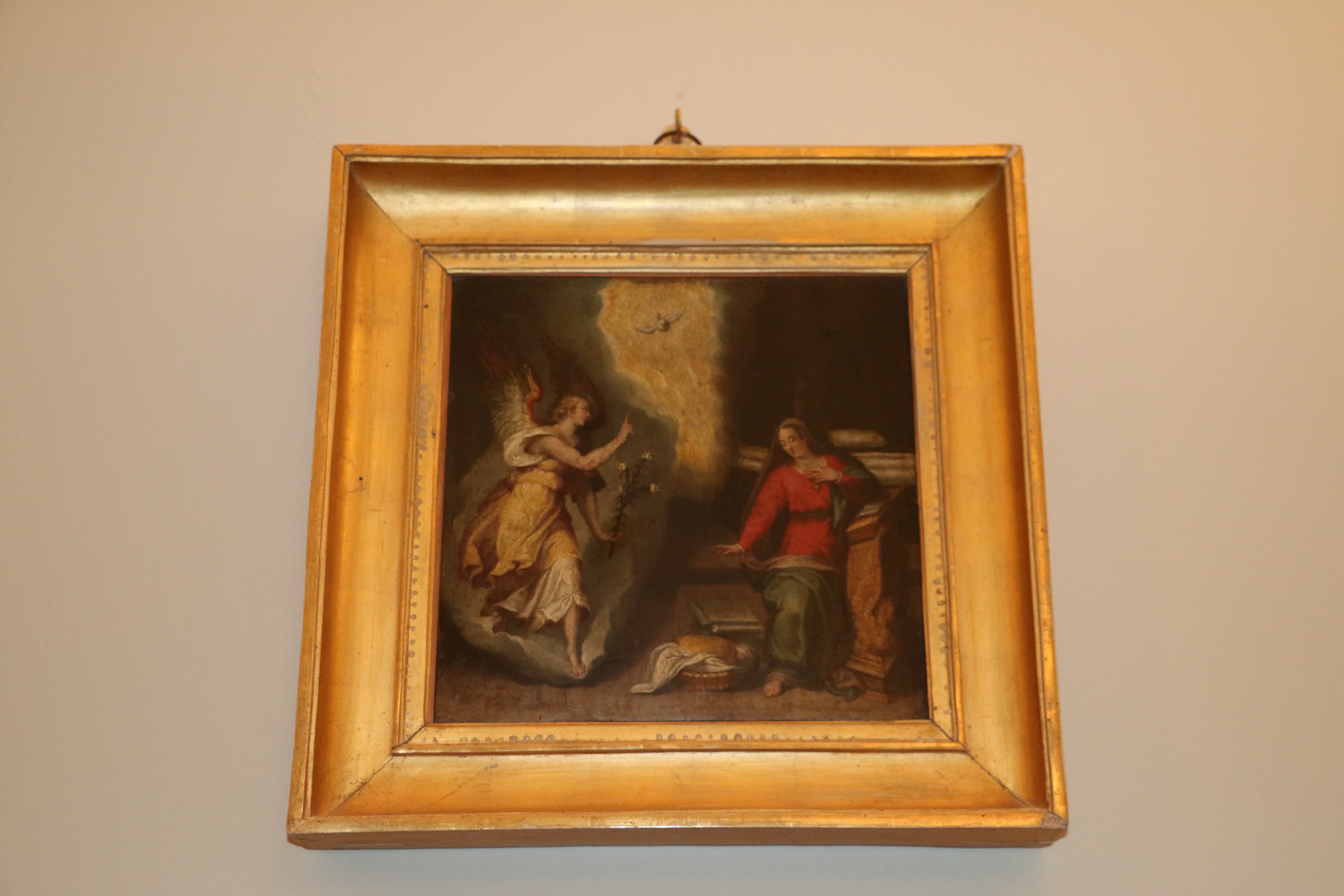 Annunciazione (dipinto, opera isolata) - ambito bolognese (ultimo quarto XVI)