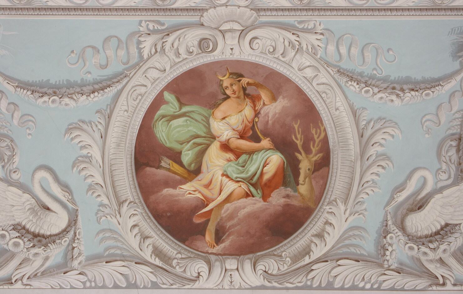 Diana (dipinto, elemento d'insieme) di Danielli Michele Cesare (metà XIX)