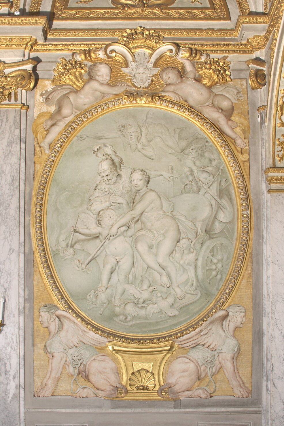 Venere consegna le armi a Enea (dipinto, elemento d'insieme) di De Ferrari Lorenzo (secondo quarto XVIII)