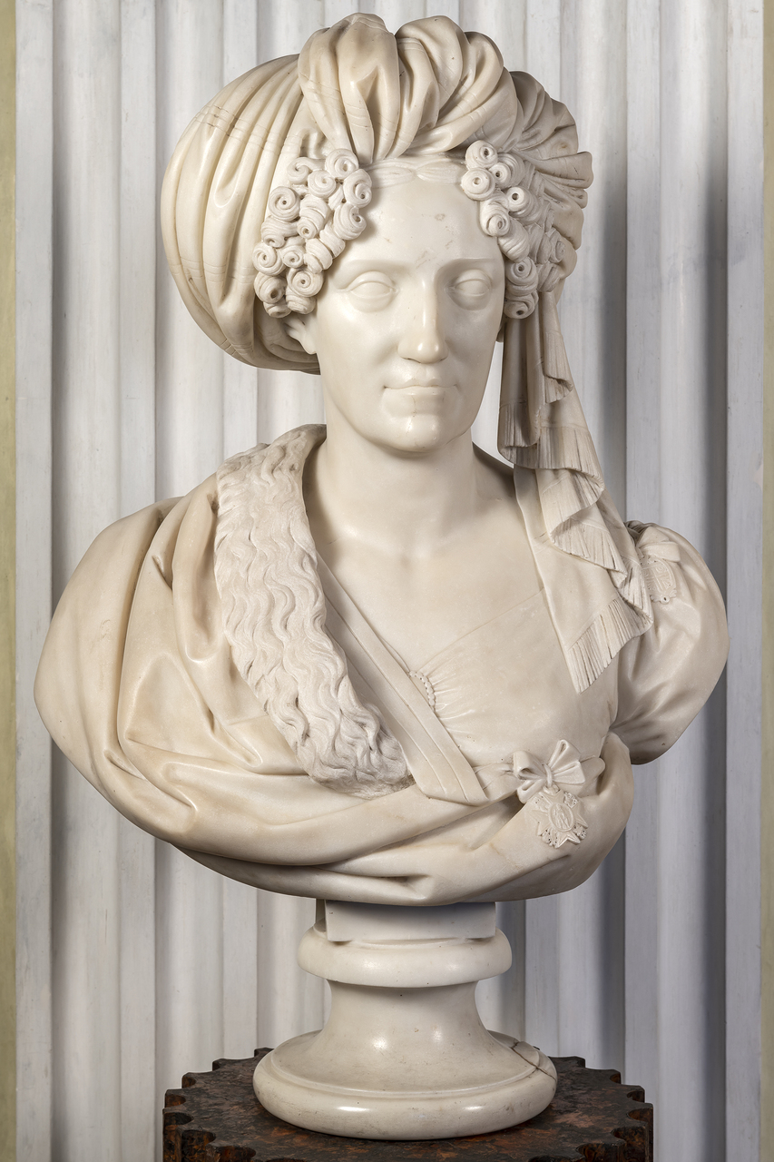 Maria Cristina di Borbone (busto, opera isolata) di Galassi Andrea (prima metà XIX)