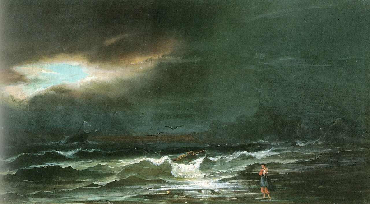 Non tornerà mai più (dipinto, opera isolata) di Giuria Pietro (seconda metà XIX)