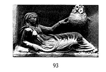 figura femminile di satgione (sarcofago/ coperchio) (non determinabile)
