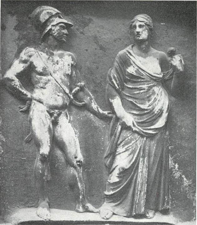 Guerriero e figura femminile (rilievo, opera isolata) - ambito non noto (XVII)