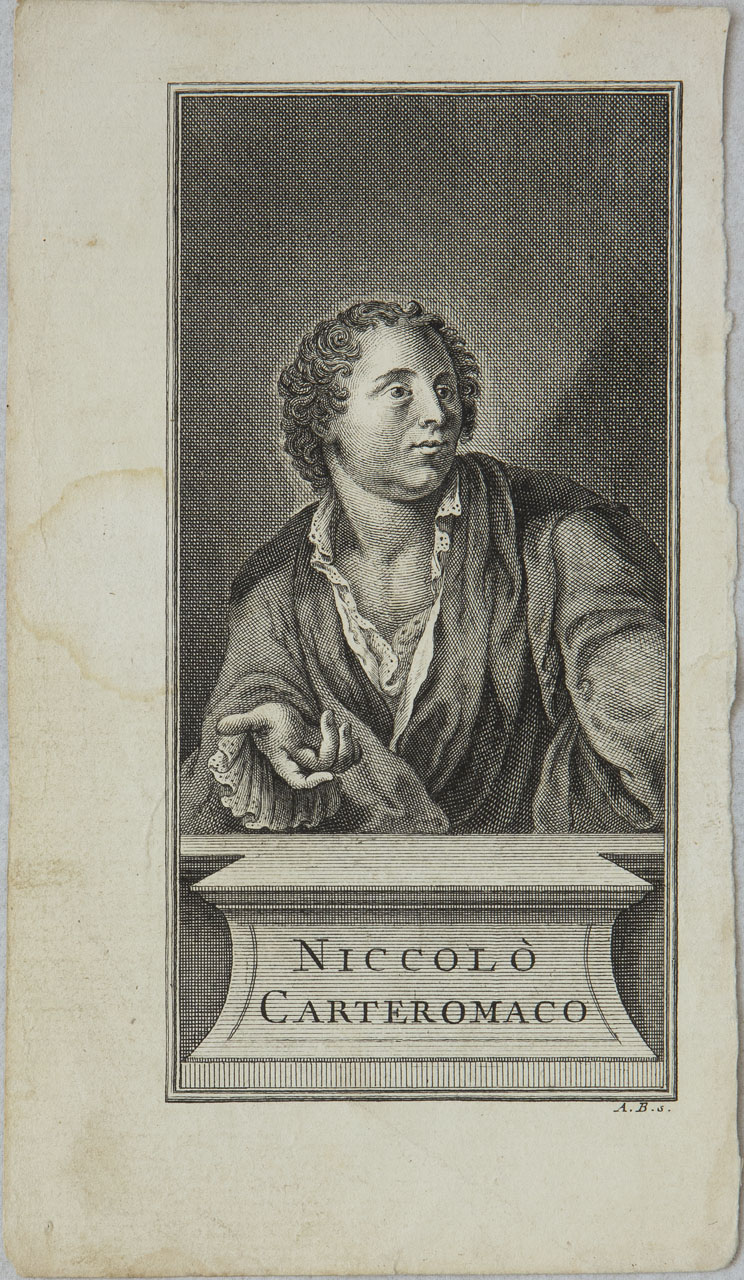 Ritratto di Niccolò Forteguerri (stampa smarginata) di Baratti Antonio - ambito veneziano (XVIII)