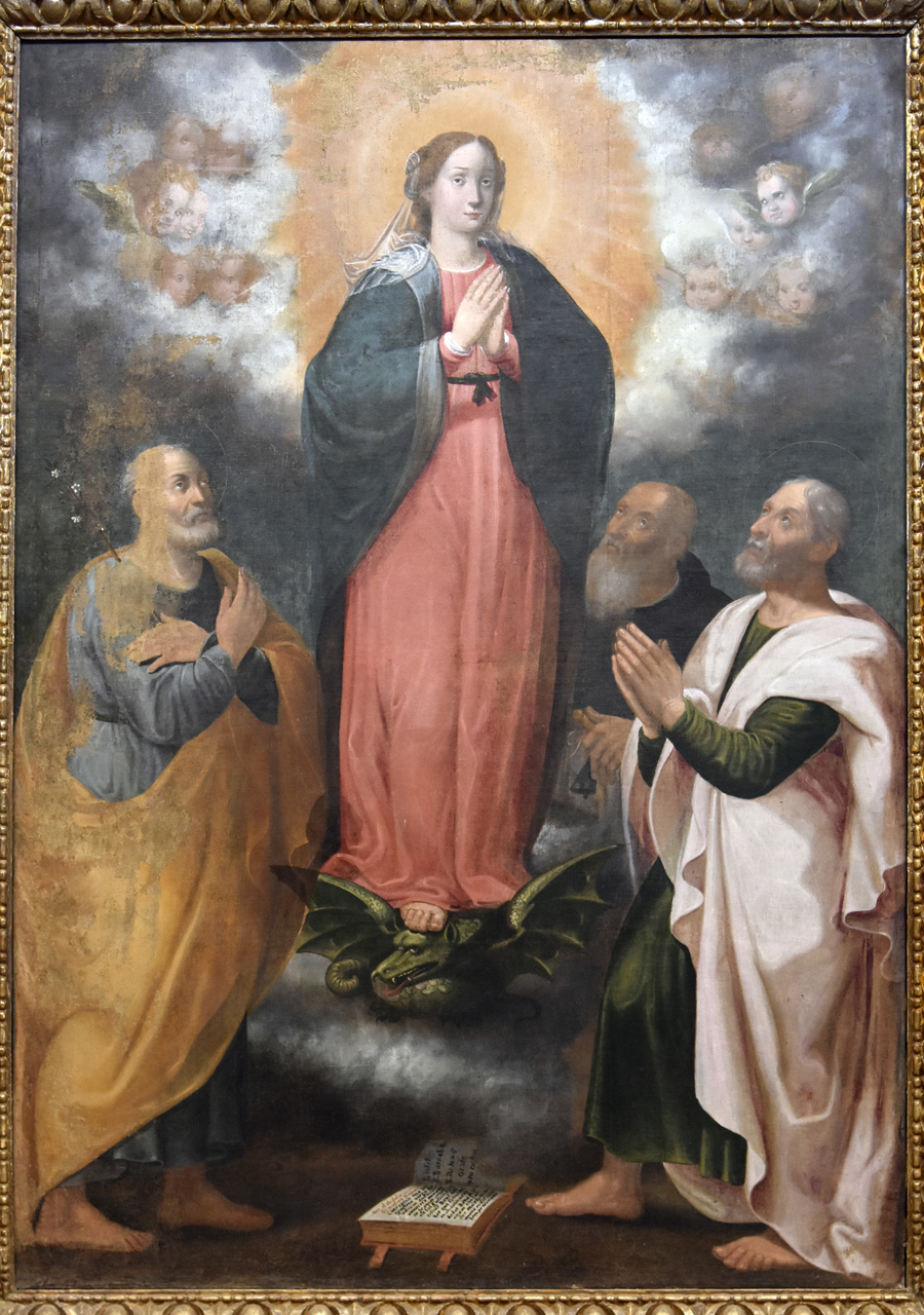 Madonna Immacolata e Santi (dipinto, elemento d'insieme) - ambito umbro (inizio XVII)
