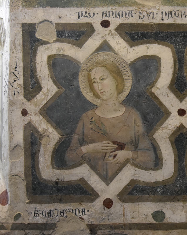 Santa Caterina d'Alessandria (dipinto, elemento d'insieme) - ambito spoletino (prima metà XIV)