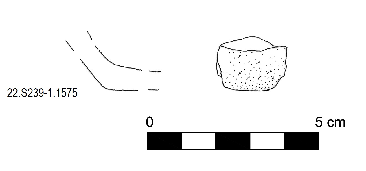 frammento, Fondo piatto con decorazione a pettine (PERIODIZZAZIONI/ PROTOSTORIA/ Età del Ferro)